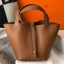 Hermes Picotin Lock 22 Bag In Gold Clemence Leather HD1855eP76