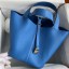 Hermes Picotin Lock 22 Handmade Bag in Mykonos Clemence Leather HD1878DI37