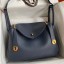High Quality Hermes Lindy 30 Handmade Bag In Blue Nuit Clemence Leather HD1432Es35