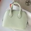 High Quality Imitation Hermes Bolide 1923 Mini Handmade Bag In Vert Fizz Chevre Mysore Leather HD366Vu82