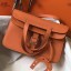 Hot Replica Hermes Halzan 31cm Bag In Orange Clemence Leather HD739wR89