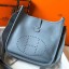 Imitation Cheap Hermes Evelyne III 29 PM Bag In Blue Lin Clemence Leather HD600GU35