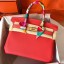 Knockoff Hermes Birkin 30 Handmade Bag In Rose Extreme Clemence Leather HD1947no73