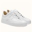 Knockoff Hermes Boomerang Sneakers In White Epsom Leather HD376kD96