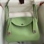 Knockoff Hermes Lindy 26 Handmade Bag In Vert Cypres Clemence Leather HD1410WW40
