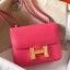 Knockoff High Quality Hermes Constance 18 Handmade Bag In Rose Lipstick Epsom Leather HD1550BF80