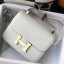 Luxury Hermes Constance 24cm Bag In White Embossed Crocodile HD526Eq40