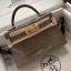 Replica Fashion Hermes Kelly Mini II Handmade Bag In Taupe Alligator Crocodile HD2002HM85