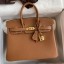 Replica Hermes Birkin 25 Handmade Bag In Brown Clemence Leather HD382BJ25