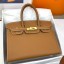 Replica Hermes Birkin 30 Sellier Handmade Bag In Gold Epsom Calfskin HD202Ix66