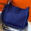 Replica Hermes Evelyne III 29 PM Bag In Blue Electric Clemence Leather HD598cK54