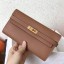 Replica Hermes Kelly Classic Long Wallet In Brown Epsom Leather HD987Va47