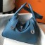 Replica Hermes Lindy 26cm Bag In Blue Jean Clemence Leather PHW HD1415eq83