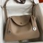 Replica Hermes Lindy 30 Handmade Bag In Taupe Swift Calfskin HD1438cS18