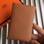 Replica High Quality Hermes Calvi Card Holder In Gold Epsom Leather HD400Jh90