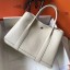 Replica Top Hermes Garden Party 36 Bag In White Clemence Leather HD661Cq58