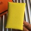 Top Hermes Calvi Card Holder In Yellow Epsom Leather HD408Wi77