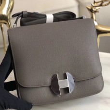 Hermes 2002 20cm Bag In Etain Evercolor Calfskin HD10CQ60