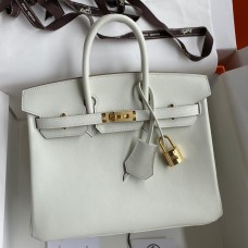 Hermes Birkin 25 Retourne Handmade Bag In Beton Swift Calfskin HD73aM39