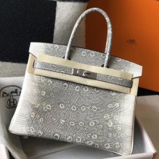 Hermes Birkin 30cm Bag In Ombre Embossed Natural Lizard HD216bR82