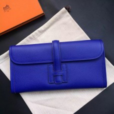Hermes Jige Elan 29 Clutch Bag In Blue Electric Epsom Calfskin HD313lu18