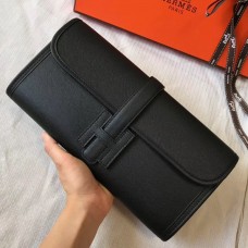 Hermes Jige Elan 29 Clutch In Black Epsom Leather HD842nV16