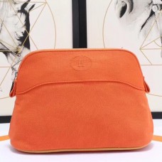 Hermes Medium Bolide Travel Case In Orange Cotton HD1496ge92