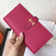 Hermes Peach Epsom Bearn Gusset Wallet HD1792vJ33