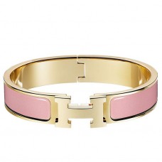 Hermes Pink Enamel Clic H PM Bracelet HD1896XW58