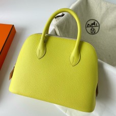 Imitation Hermes Bolide 1923 25 Handmade Bag In Lime Epsom Calfskin HD344sd97