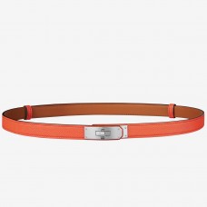 Knockoff High Quality Hermes Kelly 18 Belt In Orange Epsom Leather HD868BF80