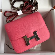 Replica Fashion Hermes Constance 18 Handmade Bag In Rose Lipstick Epsom Calfskin HD479OM94