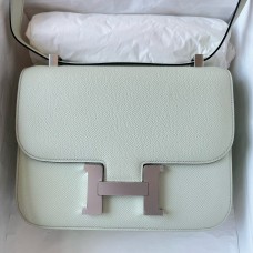 Replica Hermes Constance 1-24 Mirror Bag In Vert Fizz Epsom Calfskin HD448Os19